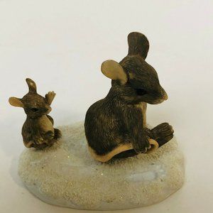 Charming Tails Dean Griff Follow In My Footsteps Vintage  3 1/2" x 3" #87/473